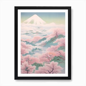 Mount Hakusan In Ishikawa Gifu Fukui, Japanese Landscape 4 Art Print