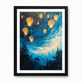 Hanging Lanterns Art Print