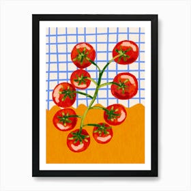 Tomatoes In The Garden Art Print