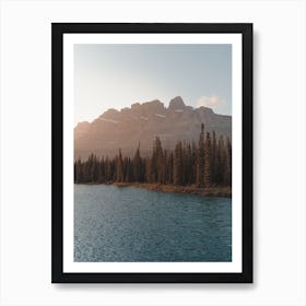 Warm Sunset Lake Art Print