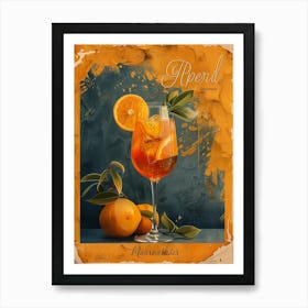 Aperol Spritz Orange 86 Art Print