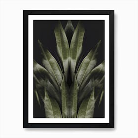 Green Leaves Vertical Art Print