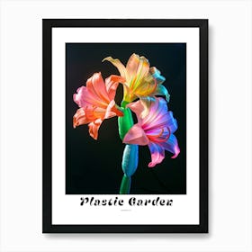 Bright Inflatable Flowers Poster Amaryllis 1 Art Print
