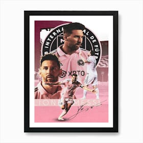 Messi Inter Miami 1 Art Print