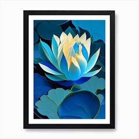 Blue Lotus Fauvism Matisse 2 Art Print