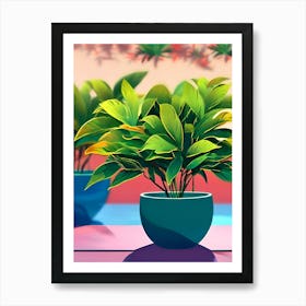 Potted Plants Art Print