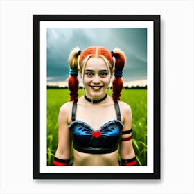 Pretty Punk Girl - Hall-O-Gram Creations 63 Art Print