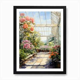 New York Botanical Garden Usa Watercolour 1  Art Print