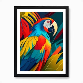 Macaw Pop Matisse 2 Bird Art Print