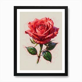 Red Rose 1 Art Print