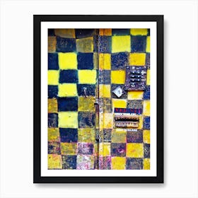 Amsterdam Checkered Door Art Print