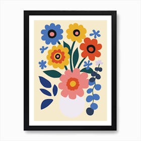 Flowers In A Vase 52 Art Print