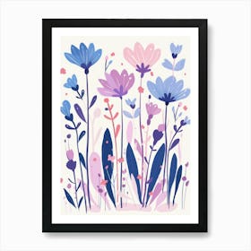 Watercolor Flowers 32 Art Print