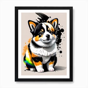 Corgi Puppy Art Print
