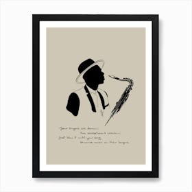 Jazzman 3 Art Print