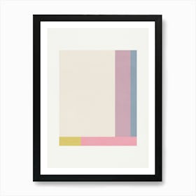 ABSTRACT MINIMALIST GEOMETRY - CANDY 02 Art Print