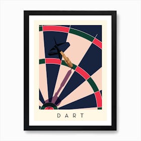 Dart Minimalist Illustration Art Print