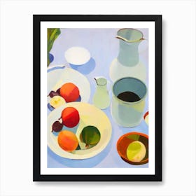 Water Chestnuts 2 Tablescape vegetable Art Print