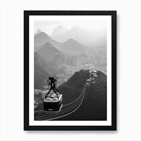 Views From The Sugar Loaf In Rio   City Art Print