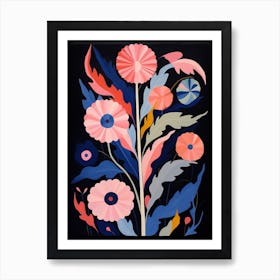 Anemone 2 Hilma Af Klint Inspired Flower Illustration Art Print