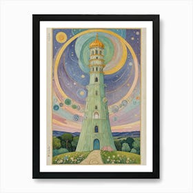 Tower Tarot Card Art Print