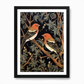 Art Nouveau Birds Poster American Goldfinch 3 Art Print