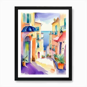 French Riviera Art Print