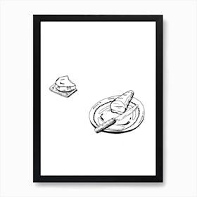 Moon Cheese Art Print