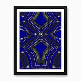 Abstract Blue 1 Art Print