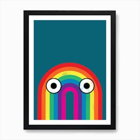 Rainbow Eyes Art Print