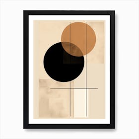 Mid Century Elegance In Beige Art Print