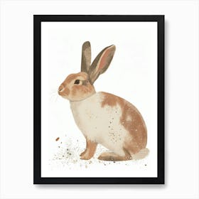 New Zealand Rabbit Nursery Illustration 1 Art Print