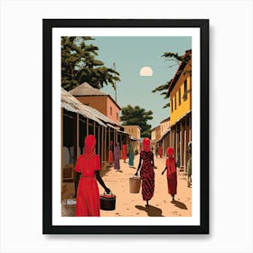 Zanzibar, Tanzania, Graphic Illustration 4 Art Print