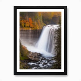 Albion Falls, Canada Realistic Photograph (2) Art Print