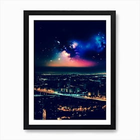 City At Night 16 Art Print