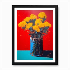 Statice Flower Still Life 1 Pop Art  Art Print