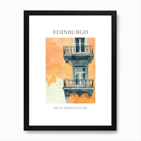 Edinburgh Travel And Architecture Poster 1 Art Print