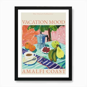 Vacation Mood Amalfi Coast Art Print