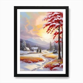 Winter Landscape 19 Art Print