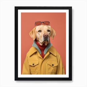 A Dog Labrador Retriever 3 Art Print