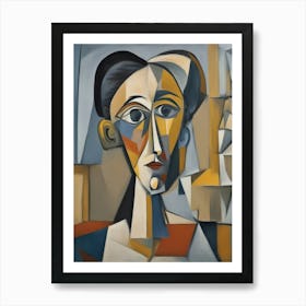 Portrait Of A Woman Style Abstract Art Print