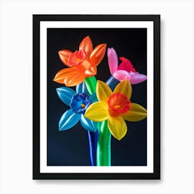 Bright Inflatable Flowers Daffodil 2 Art Print