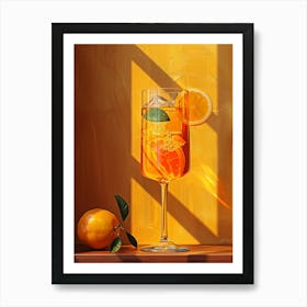 Aperol Spritz Orange 120 Art Print