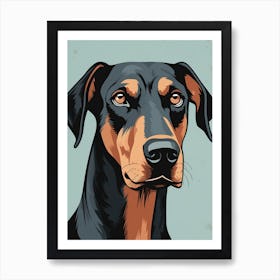 Doberman Pinscher Canvas Art Art Print