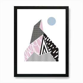 Geometric Mountain Art Print