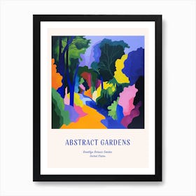 Colourful Gardens Brooklyn Botanic Garden Usa 1 Blue Poster Art Print