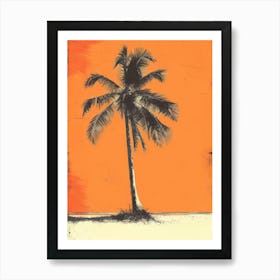 Palm Tree Canvas Print 1 Art Print