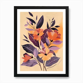 Abstract Floral Painting 9 Art Print