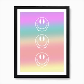 Acid Emoji Art Print
