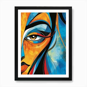 Woman'S Face 121 Art Print